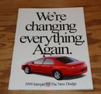 1999 Dodge Intrepid Prestige Brochure USA, Gelezen, Ophalen of Verzenden