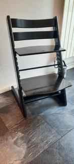 Stokke stoel zwart, Kinderen en Baby's, Kinderstoelen, Ophalen, Gebruikt, Meegroeistoel