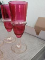 Mooie roze champagne glazen 6 stuks, Verzenden