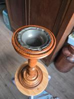 Vintage Houten Staande Asbak, Ophalen of Verzenden, Gebruikt