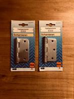 Kogelscharnier RVS 76 x 76 mm met ronde hoek Nieuw, Doe-het-zelf en Verbouw, Minder dan 80 cm, Overige typen, Nieuw, 160 cm of meer