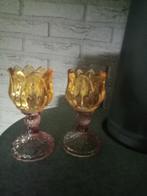 Tulp waxinelichthouders, Ophalen of Verzenden, Zo goed als nieuw, Overige materialen, Minder dan 25 cm