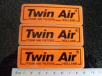 3x sticker twin air foam air filters holland lijn, Ophalen of Verzenden, Merk, Zo goed als nieuw