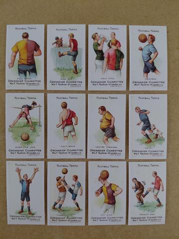Football Terms 1st +2nd 2 x compl. sets 12 cigarette cards   beschikbaar voor biedingen