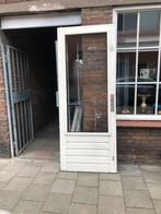 Hardhouten buitendeuren en een voordeur, Ophalen of Verzenden, 200 tot 215 cm, Glas, Buitendeur