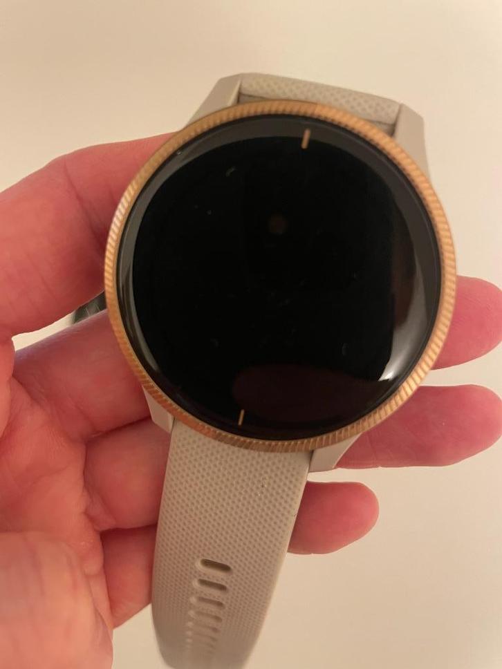 Garmin Venu Light Sand with Rose Gold, Sieraden, Tassen en Uiterlijk, Smartwatches, Zo goed als nieuw, Android, Roze, Afstand