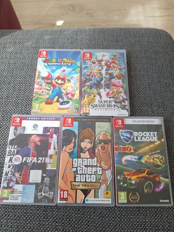 Nintendo Switch Games - Mario, Smash Bros, GTA, FIFA, Rocket beschikbaar voor biedingen