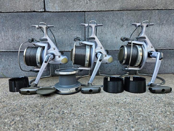 3 Daiwa Emblem-X 5000T Met Doosjes, Watersport en Boten, Hengelsport | Karpervissen, Zo goed als nieuw, Molen, Ophalen of Verzenden
