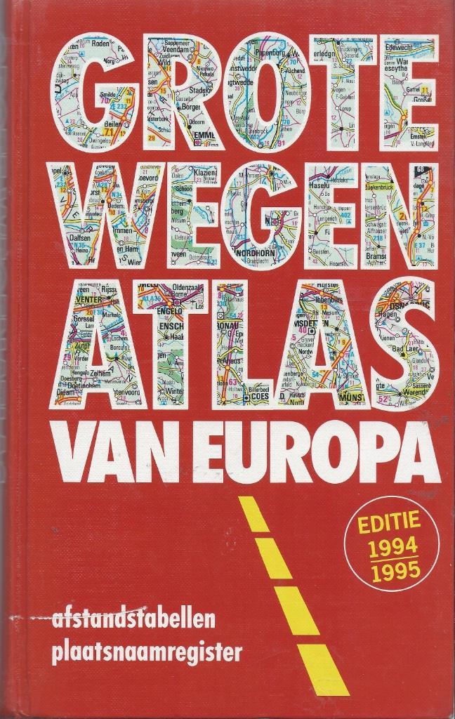 GROTE WEGEN ATLAS VAN EUROPA * afstandstabellen, Boeken, Overige Boeken, Zo goed als nieuw, Ophalen of Verzenden