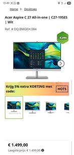 Acer Aspire C27 All-In-One C27-195ES, Computers en Software, Desktop Pc's, Ophalen, 32 GB, Zo goed als nieuw, 2 TB