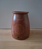 Vaas sasak Indonesië indonesia pottery vintage bloemen, Ophalen of Verzenden, Zo goed als nieuw, Overige kleuren, Minder dan 50 cm