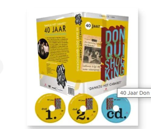 40 Jaar Don Quishocking, Cd's en Dvd's, Dvd's | Cabaret en Sketches, Zo goed als nieuw, Stand-up of Theatershow, Alle leeftijden