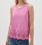 OVS roze shirt top met broderie boho ibiza stijl maat M, Maat 38/40 (M), Nieuw, Ophalen of Verzenden, Korte mouw