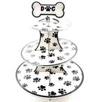 Cupcake standaard wit met zwarte honden pootjes, Nieuw, Ophalen of Verzenden, Struikheide 64,3069lj,Rotterdam, Info@sweet-one.nl