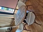 EETTAFEL MET STOELEN, Huis en Inrichting, Tafels | Eettafels, Gebruikt, 100 tot 150 cm, 200 cm of meer, Ophalen of Verzenden