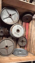 Olympische schijven gietijzer 50mm. 500kg, Sport en Fitness, Fitnessmaterialen, Ophalen, Zo goed als nieuw