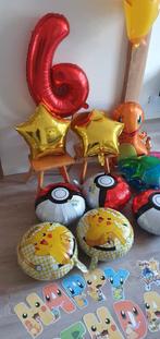 Pokemon themafeest meerdere folieballonnen en slingers, Hobby en Vrije tijd, Feestartikelen, Ophalen of Verzenden, Zo goed als nieuw