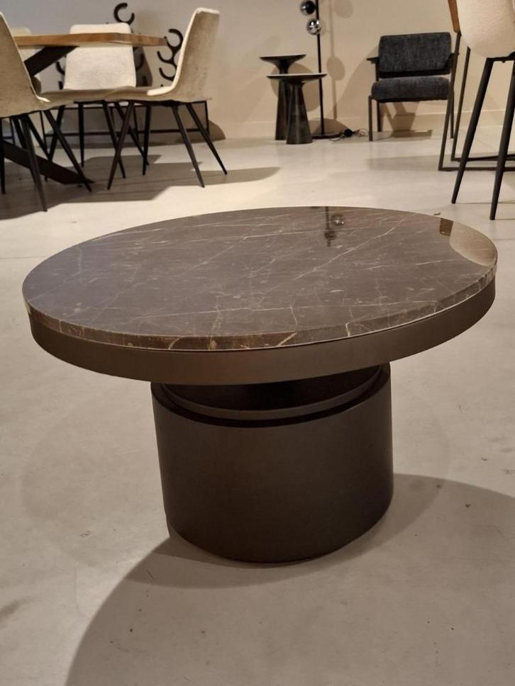 Showroom uitverkoop - PTMD Bregt Coffeetable  Low Brown, Huis en Inrichting, Tafels | Salontafels, Nieuw, Minder dan 50 cm, 50 tot 100 cm