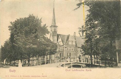 (388-316-023) Delft Oud luthersche Kerk, Verzamelen, Ansichtkaarten | Nederland, Zuid-Holland, Verzenden