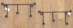 Kapstokjes 2 stuks met elk 5 haken. Ook per stuk., Ophalen of Verzenden, Nieuw, Metaal, Wandkapstok