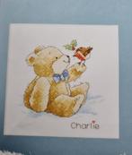 Charlie beer met roodborstje Kerst borduurpatroon, Ophalen, Nieuw, Handborduren, Patroon