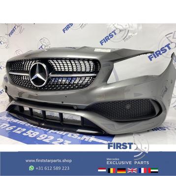 W117 CLA Facelift AMG Voorbumper GRIJS compleet diamand gril beschikbaar voor biedingen