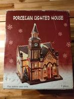 Porseleinen Kerk met licht, Diversen, Kerst, Ophalen of Verzenden, Gebruikt
