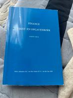 Finance Tekst- en Opgavenboek - Vierde Druk, Boeken, Studieboeken en Cursussen, Ophalen of Verzenden, Gamma, Zo goed als nieuw