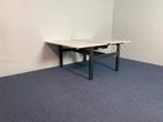 5 x Bench bureau Ahrend Balance, wit/zwart, 140 x 170 cm., Ophalen, In hoogte verstelbaar, Gebruikt, Bureau