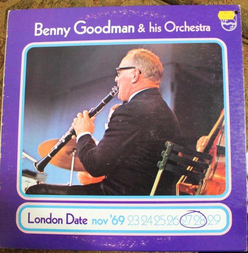 Jazz - L.P. (1970) : Benny Goodman - London Date (Philips), Cd's en Dvd's, Vinyl | Verzamelalbums, Gebruikt, Jazz en Blues, 12 inch