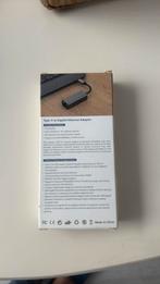 USB C ethernet adapter tot 1GB’s nieuw in doos., Ophalen of Verzenden, Nieuw, Extern