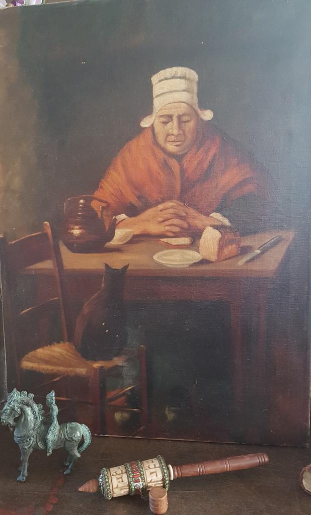 Tibetaanse gebedsrol/Molen Mani wiel, Antiek en Kunst, Kunst | Niet-Westerse kunst, Verzenden