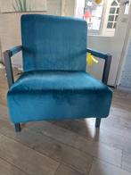 Leuke blauwe fauteuil, Ophalen, Minder dan 75 cm, Zo goed als nieuw, Stof