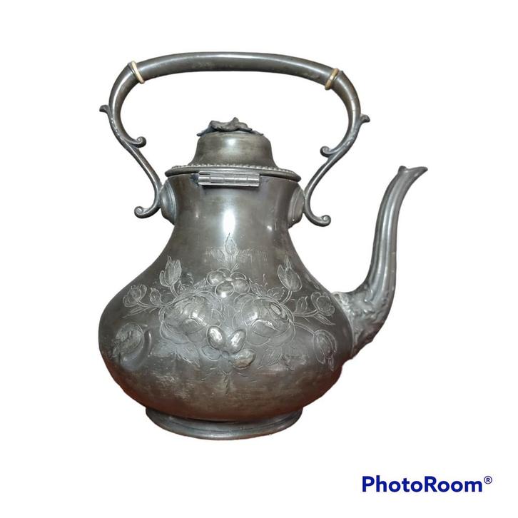 Sheffield F.Haywood Verzilverde theetin pot, Antiek en Kunst, Antiek | Overige Antiek, Ophalen of Verzenden