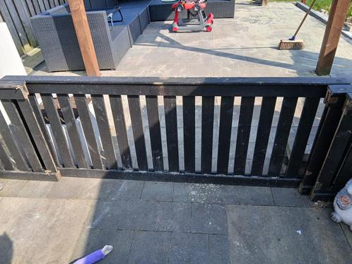 Douglas hekjes incl paaltjes, Tuin en Terras, Tuinhekken en Hekwerk, Zo goed als nieuw, Tuinhek, Hout, Ophalen of Verzenden