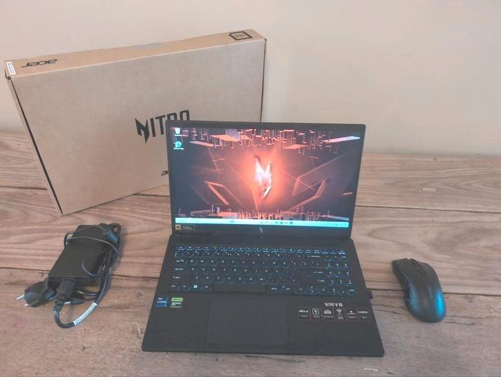 Acer Nitro game laptop • i9 13900H • RTX 4060 • Garantie, Computers en Software, Windows Laptops, Zo goed als nieuw, 15 inch, SSD