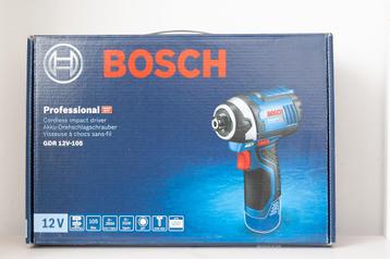 Bosch blauw GDR 12v-105 accu 12v 10,8v slagschroevendraaier beschikbaar voor biedingen