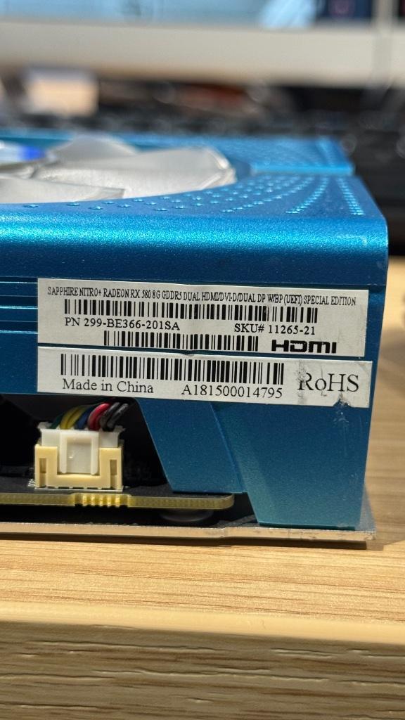 Sapphire Nitro+ Radeon RX 580 GD special edition 8GB., Computers en Software, Videokaarten, Zo goed als nieuw, AMD, PCI-Express 3.0