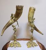 Hoorn des Overvloeds Goud verguld Bronzen standaard✨😍💎👌, Ophalen of Verzenden