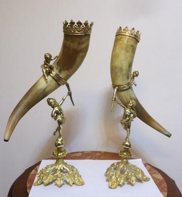 Hoorn des Overvloeds Goud verguld Bronzen standaard✨😍💎👌 beschikbaar voor biedingen