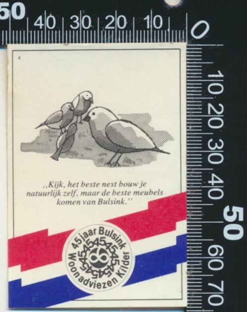 Sticker: Bulsing Woonadviezen - 45 Jaar - Kilder (2), Verzamelen, Stickers, Zo goed als nieuw, Bedrijf of Vereniging, Ophalen of Verzenden