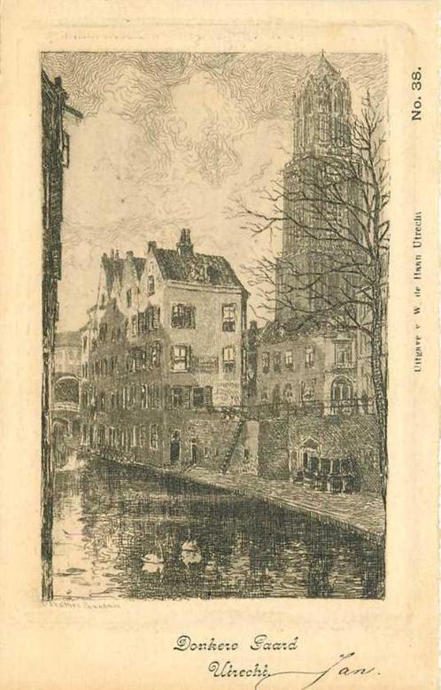 (300-403-005) Utrecht Donkere Gaard, Verzamelen, Ansichtkaarten | Nederland, Utrecht, Verzenden