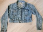Spijkerjack. "Denim Co" streep blauw/wit. mt.40, Ophalen of Verzenden, Zo goed als nieuw, Maat 38/40 (M), Blauw