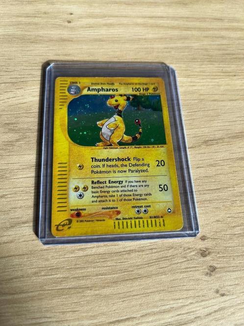 Ampharos - Aquapolis - H1/H32 - LP, Hobby en Vrije tijd, Verzamelkaartspellen | Pokémon, Zo goed als nieuw, Losse kaart, Foil