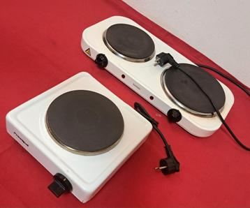 Twee Elektrische kookplaat 1 en 2 pit - Kookplaat 2 pits - 2 beschikbaar voor biedingen