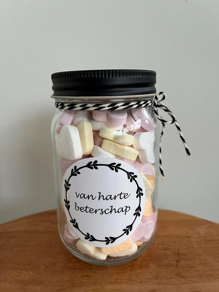 Potje beterschap kado met of zonder hartjes, Diversen, Levensmiddelen, Ophalen of Verzenden