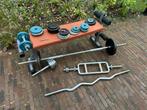 Complete Outdoor Gym Fitness Set halter dumbell etc, Sport en Fitness, Fitnessmaterialen, Ophalen, Gebruikt, Armen, Halterset