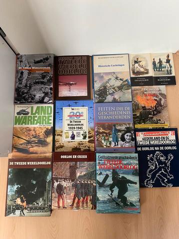 Diverse boeken tweede wereldoorlog / defensie beschikbaar voor biedingen