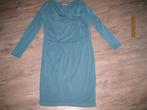 Miss Green petrol groene jurk met watervalhals maat XXL, Maat 46/48 (XL) of groter, Ophalen of Verzenden, Miss Green, Gedragen
