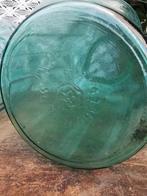 Oude glazen vaas voorraadpot +-1950 2 maten 34/30cm Miekje's, Antiek en Kunst, Ophalen of Verzenden